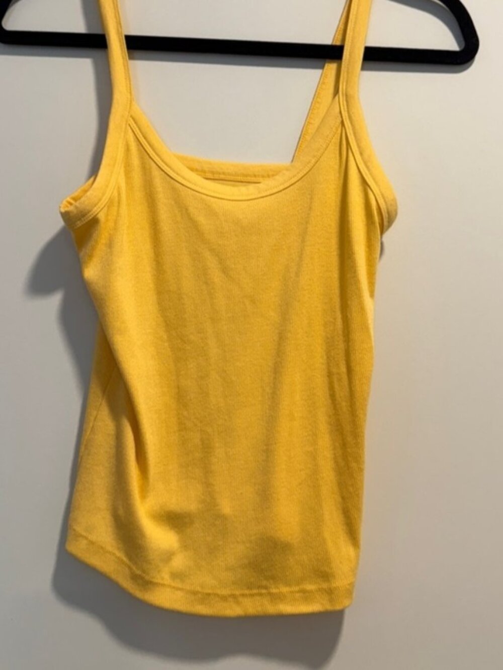 Yellow Ribbed Tank Top - Picture 1 of 1